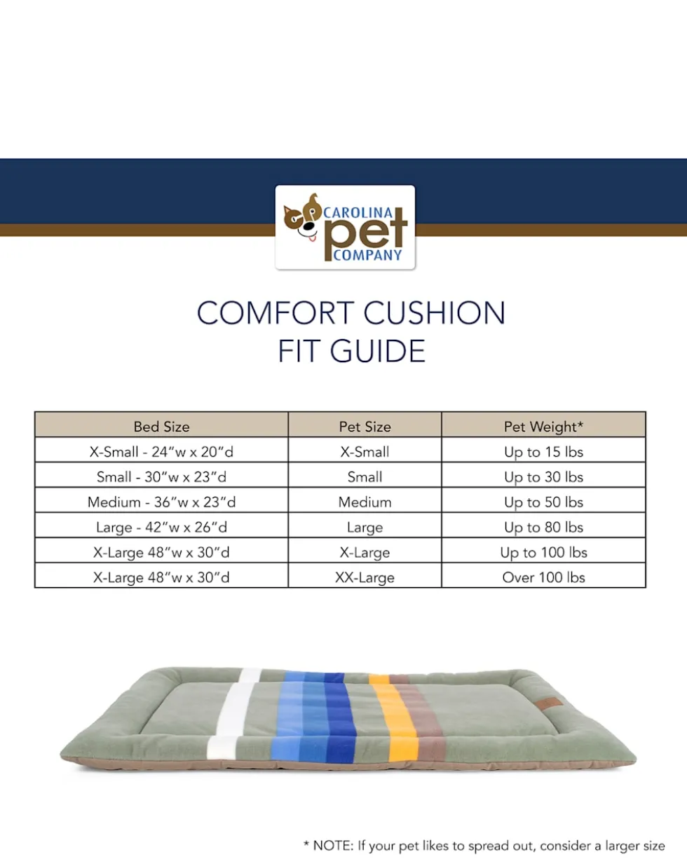 ACADIA NATIONAL PARK PET BED - COMFORT CUSHION