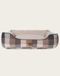 BLOCK PLAID PET BED - KUDDLER