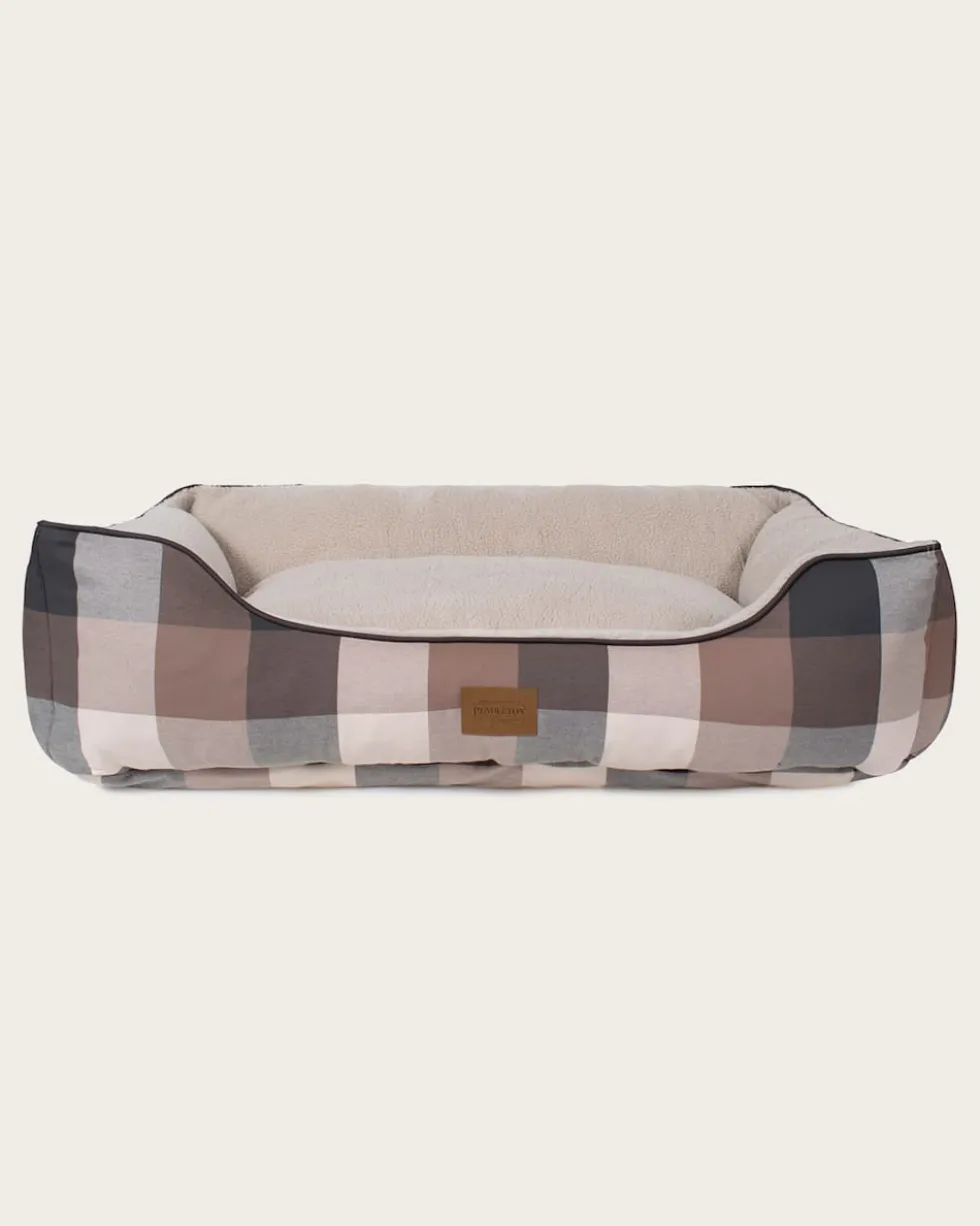 BLOCK PLAID PET BED - KUDDLER