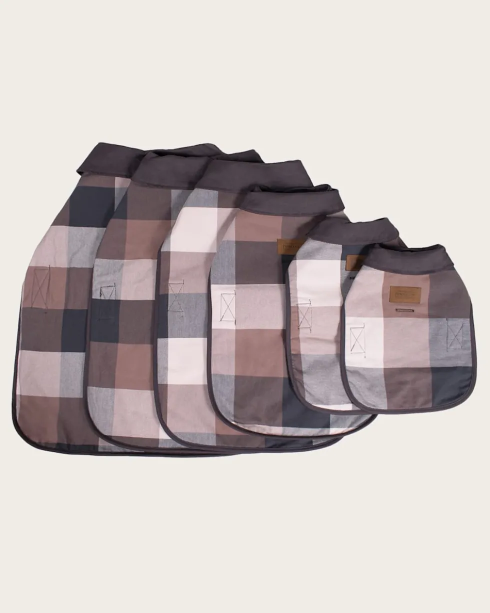 BLOCK PLAID PET COAT