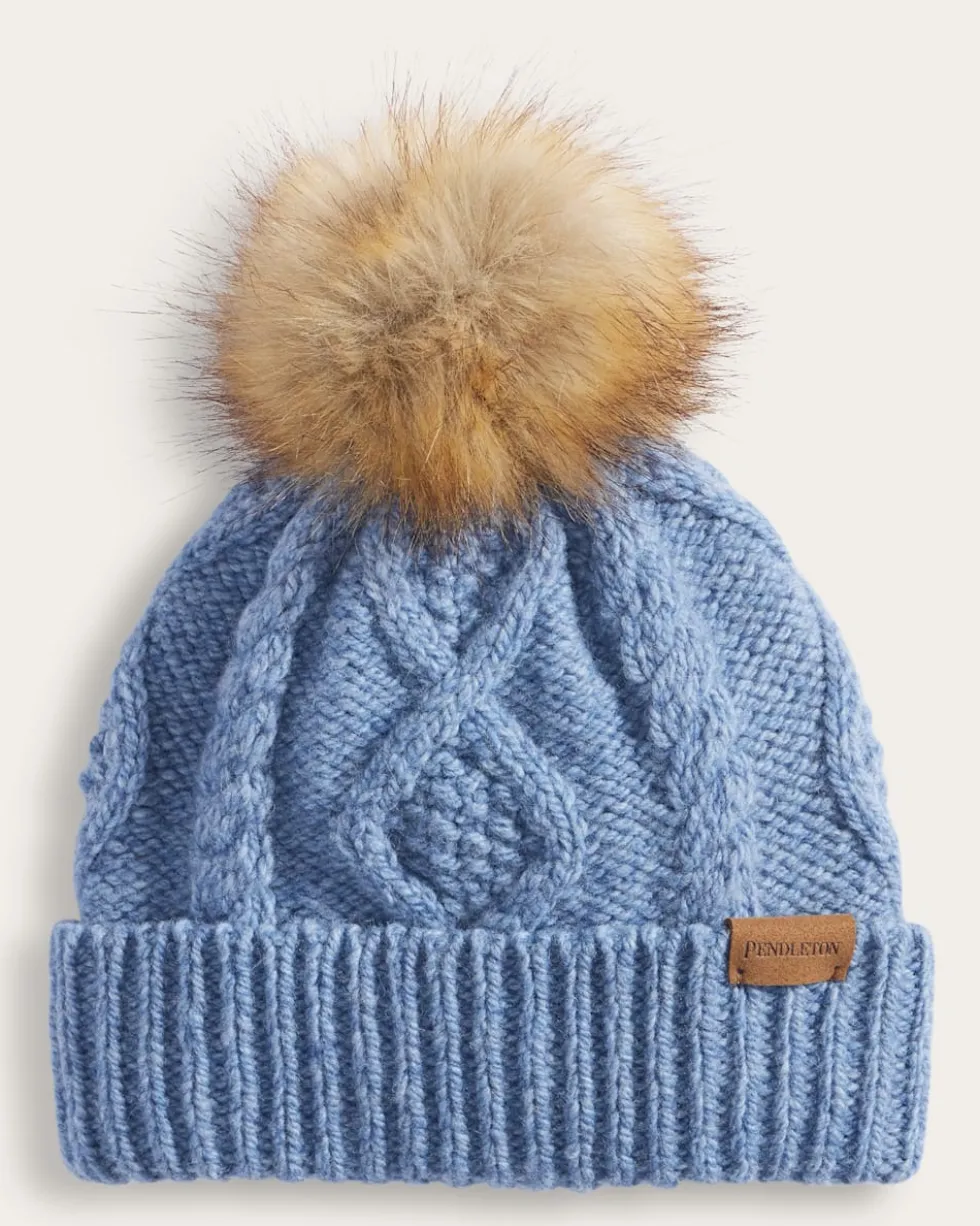 CABLE KNIT BEANIE