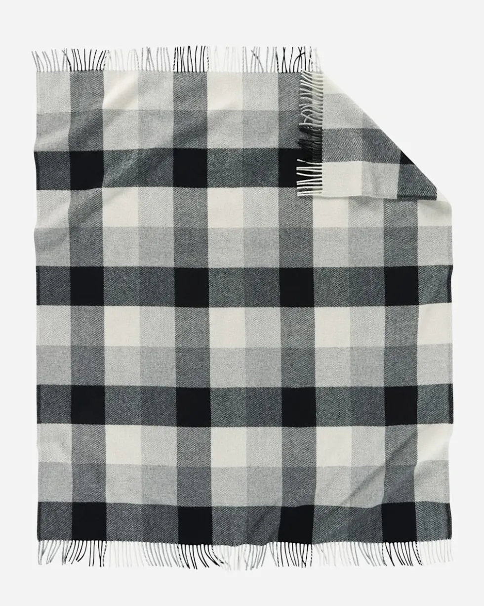 ECO-WISE WOOL FRINGED THROW