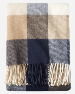 ECO-WISE WOOL FRINGED THROW