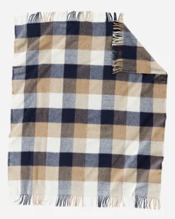 ECO-WISE WOOL FRINGED THROW