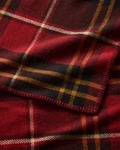 ECO-WISE WOOL PLAID/STRIPE BLANKET