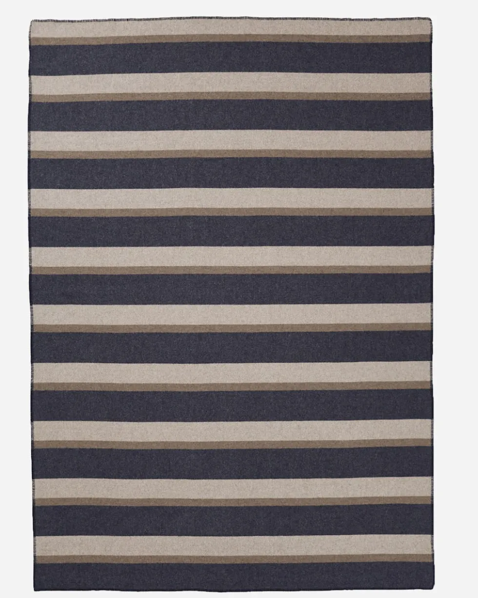 ECO-WISE WOOL PLAID/STRIPE BLANKET