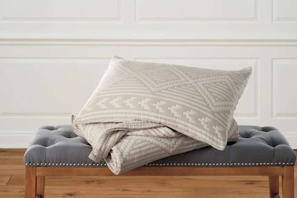 GANADO COTTON MATELASSE COVERLET SET