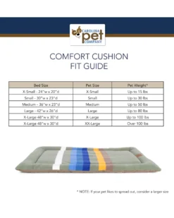 GRAND CANYON NATIONAL PARK PET BED - COMFORT CUSHION