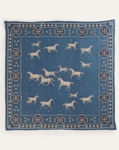 HERD OF HORSES SILK SCARF