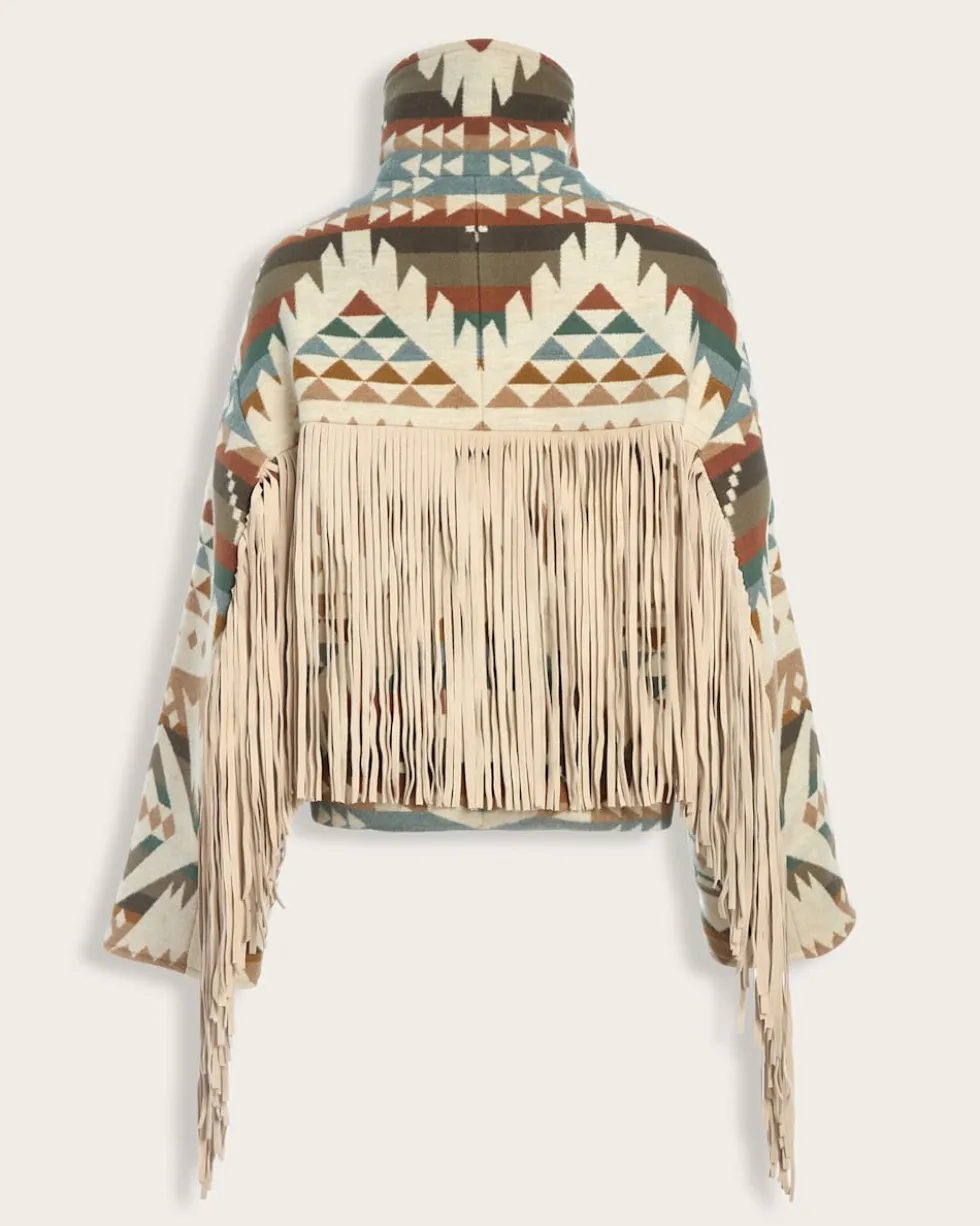 LINDSEY THORNBURG X PENDLETON FRINGED ARCHER JACKET