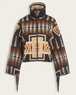 LINDSEY THORNBURG X PENDLETON FRINGED ARCHER JACKET