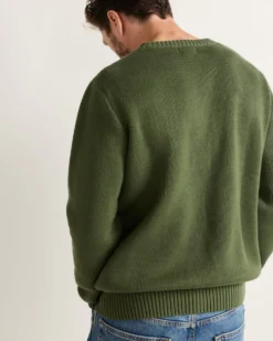MEN'S LAKE SCENE COTTON SWEATER