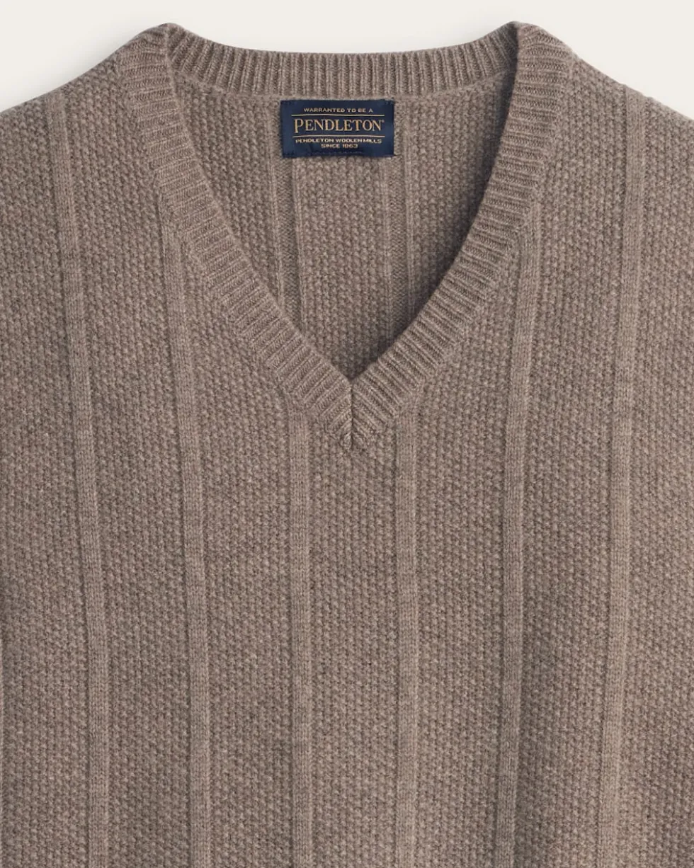 MEN'S MIXED STITCH MERINO SWEATER VEST