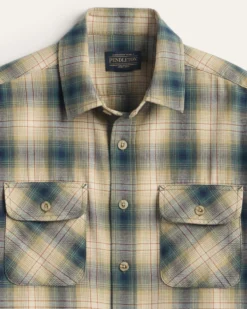 MEN'S PLAID BEACH SHACK COTTON SHIRT