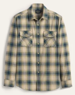 MEN'S PLAID BEACH SHACK COTTON SHIRT