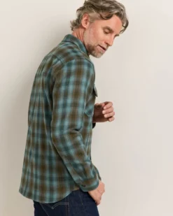 MEN'S PLAID BURNSIDE COTTON FLANNEL SHIRT