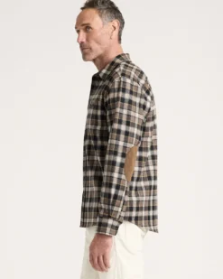 MEN'S PLAID ELBOW-PATCH TRAIL SHIRT