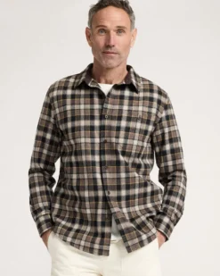 MEN'S PLAID ELBOW-PATCH TRAIL SHIRT