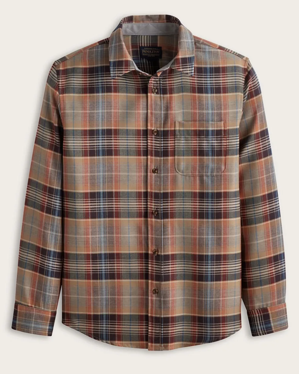 MEN'S PLAID MERINO LODGE SHIRT