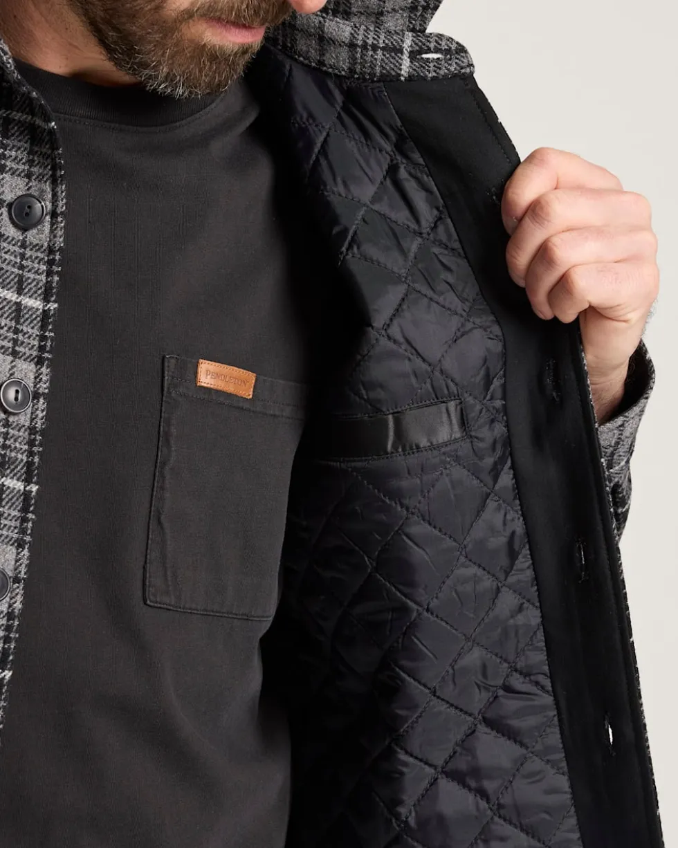 MEN'S PLAID QUILTED CPO JACKET