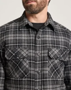MEN'S PLAID QUILTED CPO JACKET