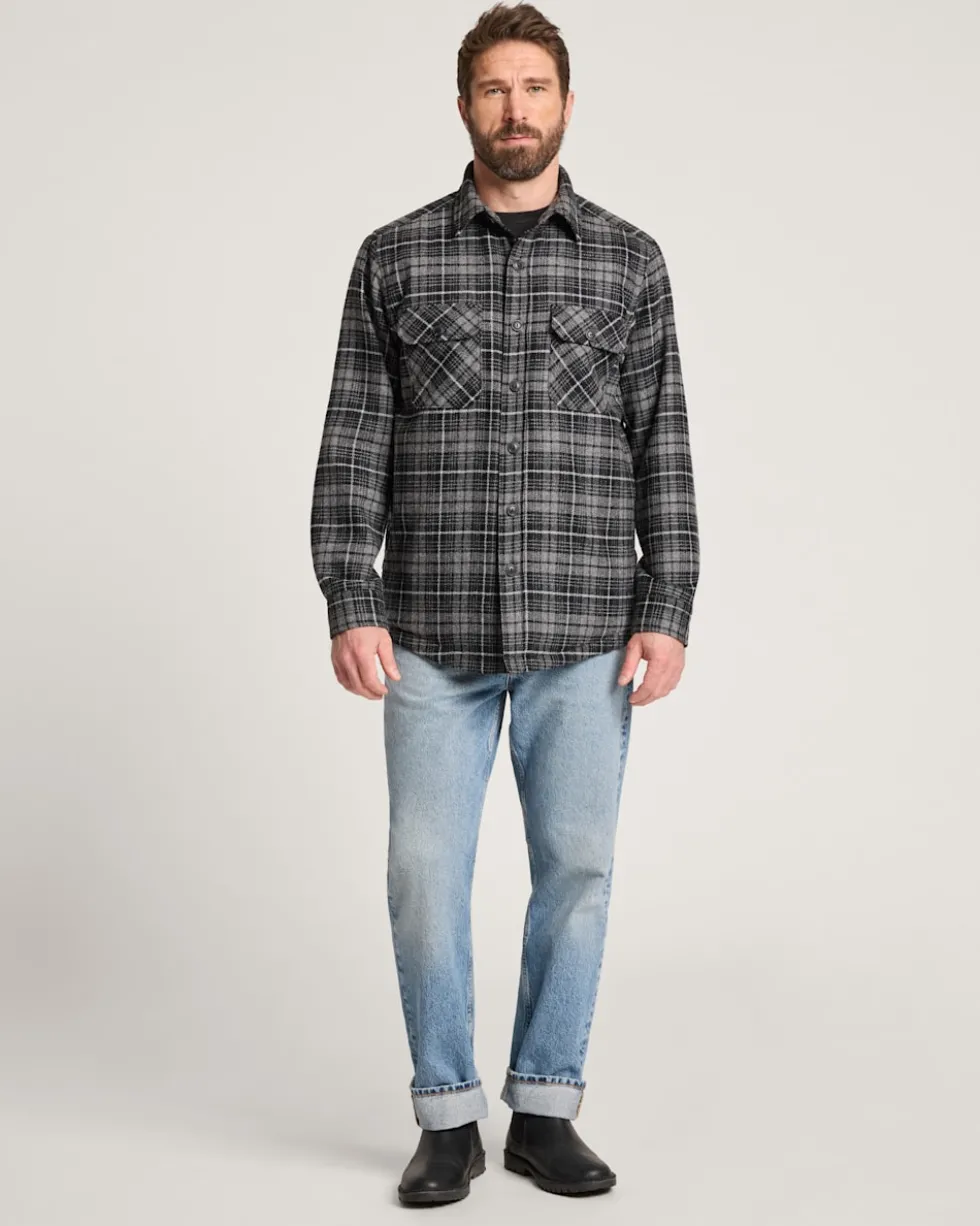 MEN'S PLAID QUILTED CPO JACKET