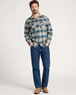 MEN'S PLAID SNAP-FRONT WESTERN CANYON SHIRT