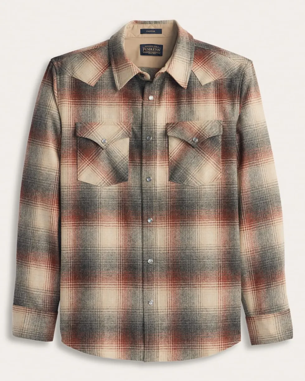 MEN'S PLAID SNAP-FRONT WESTERN CANYON SHIRT