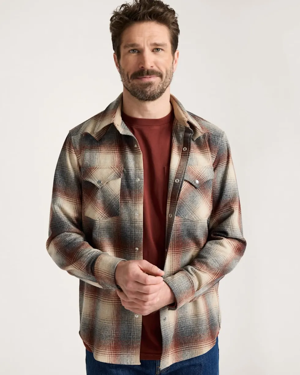 MEN'S PLAID SNAP-FRONT WESTERN CANYON SHIRT