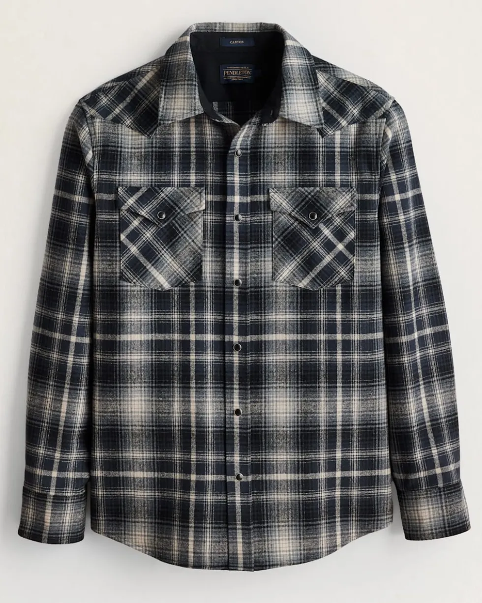 MEN'S PLAID SNAP-FRONT WESTERN CANYON SHIRT