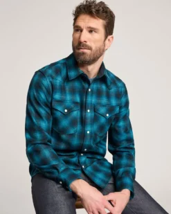 MEN'S PLAID SNAP-FRONT WESTERN CANYON SHIRT