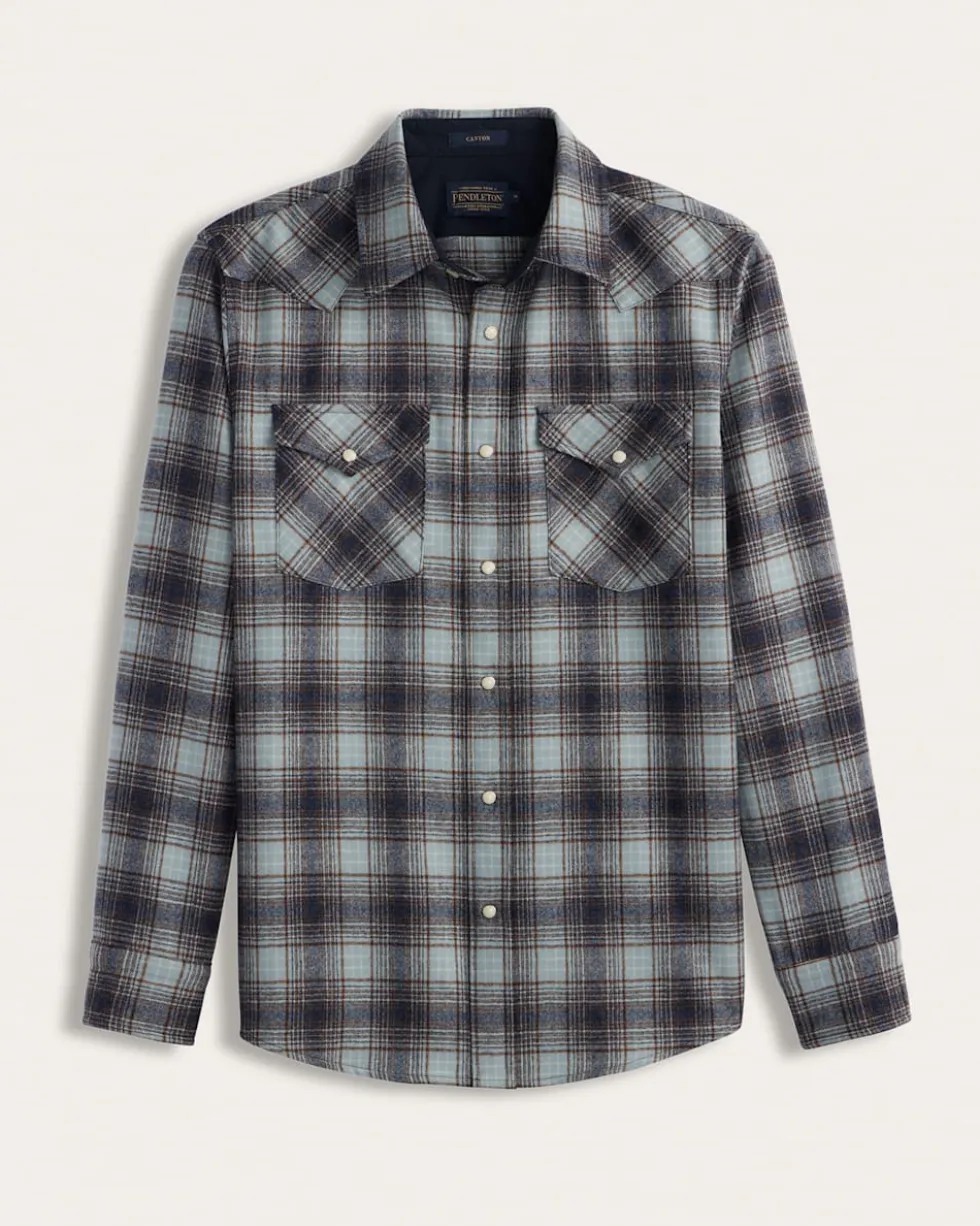 MEN'S PLAID SNAP-FRONT WESTERN CANYON SHIRT