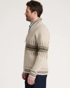 MEN'S SAWTOOTH BUCK LAMBSWOOL ZIP CARDIGAN