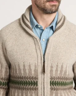 MEN'S SAWTOOTH BUCK LAMBSWOOL ZIP CARDIGAN