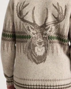 MEN'S SAWTOOTH BUCK LAMBSWOOL ZIP CARDIGAN