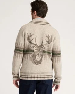MEN'S SAWTOOTH BUCK LAMBSWOOL ZIP CARDIGAN