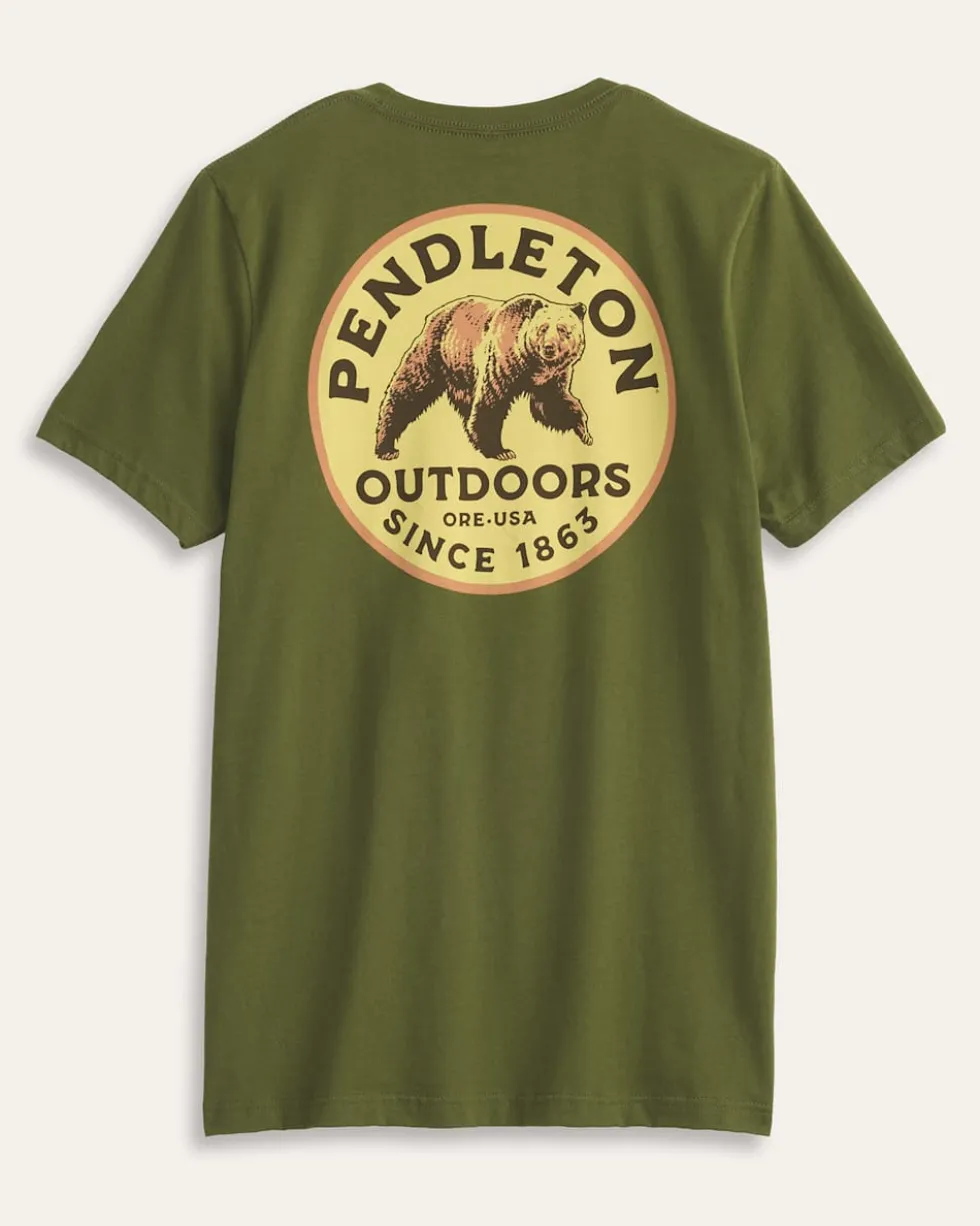 MEN'S SHORT-SLEEVE BEAR GRAPHIC TEE