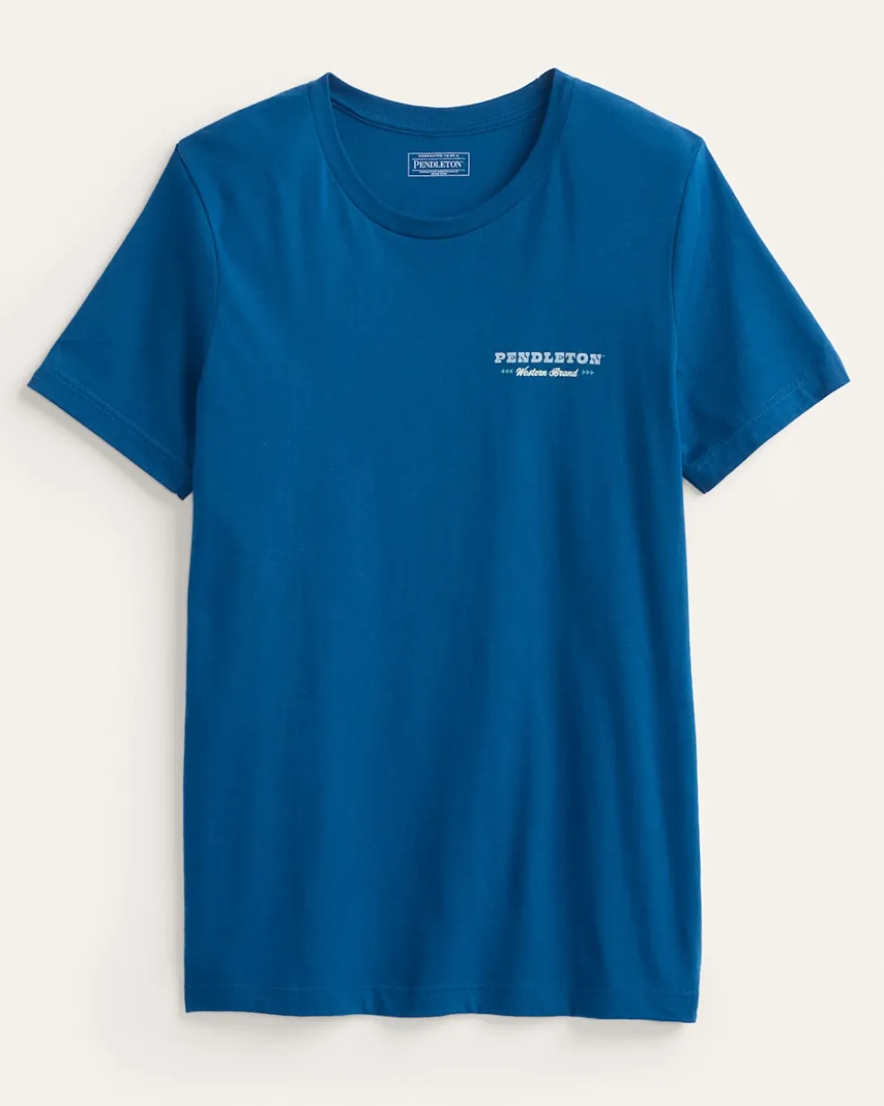 MEN'S SHORT-SLEEVE BISON SUNSET GRAPHIC TEE