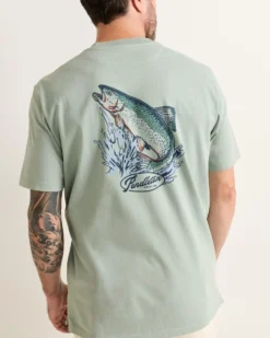 MEN'S SHORT-SLEEVE DESCHUTES SALMON GRAPHIC TEE