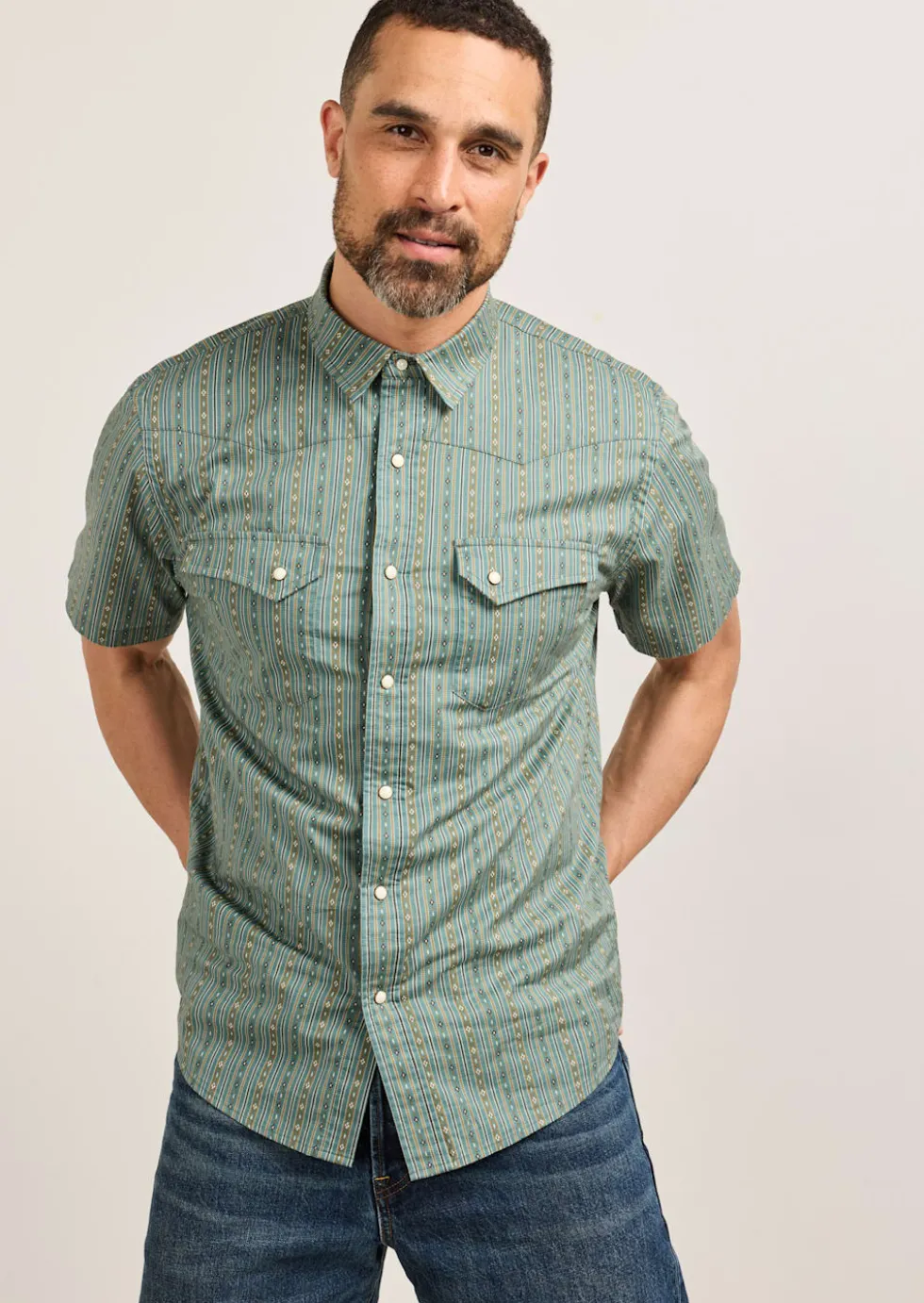 MEN'S SHORT-SLEEVE LARAMIE SNAP-FRONT SHIRT