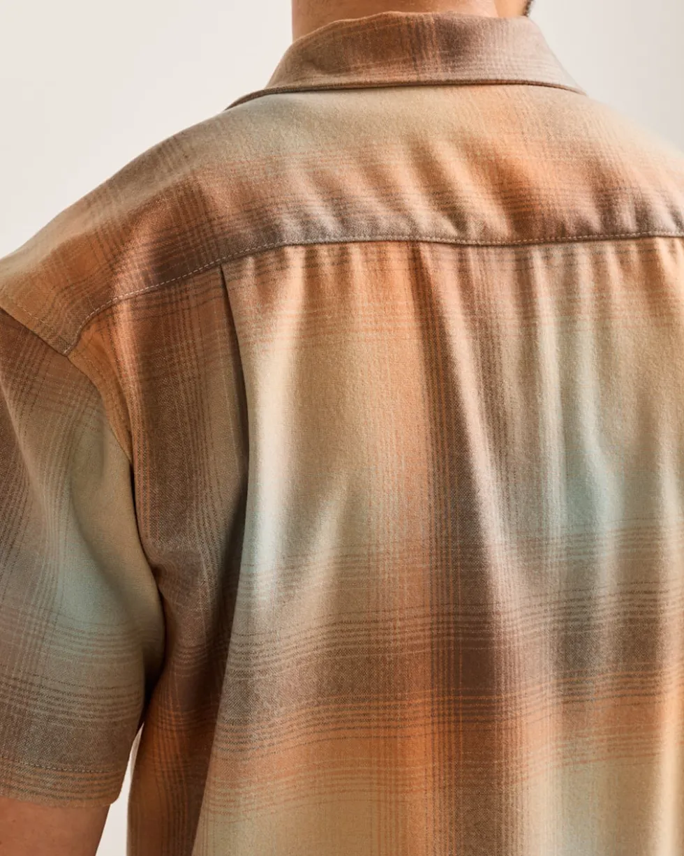 MEN'S SHORT-SLEEVE PLAID BOARD SHIRT