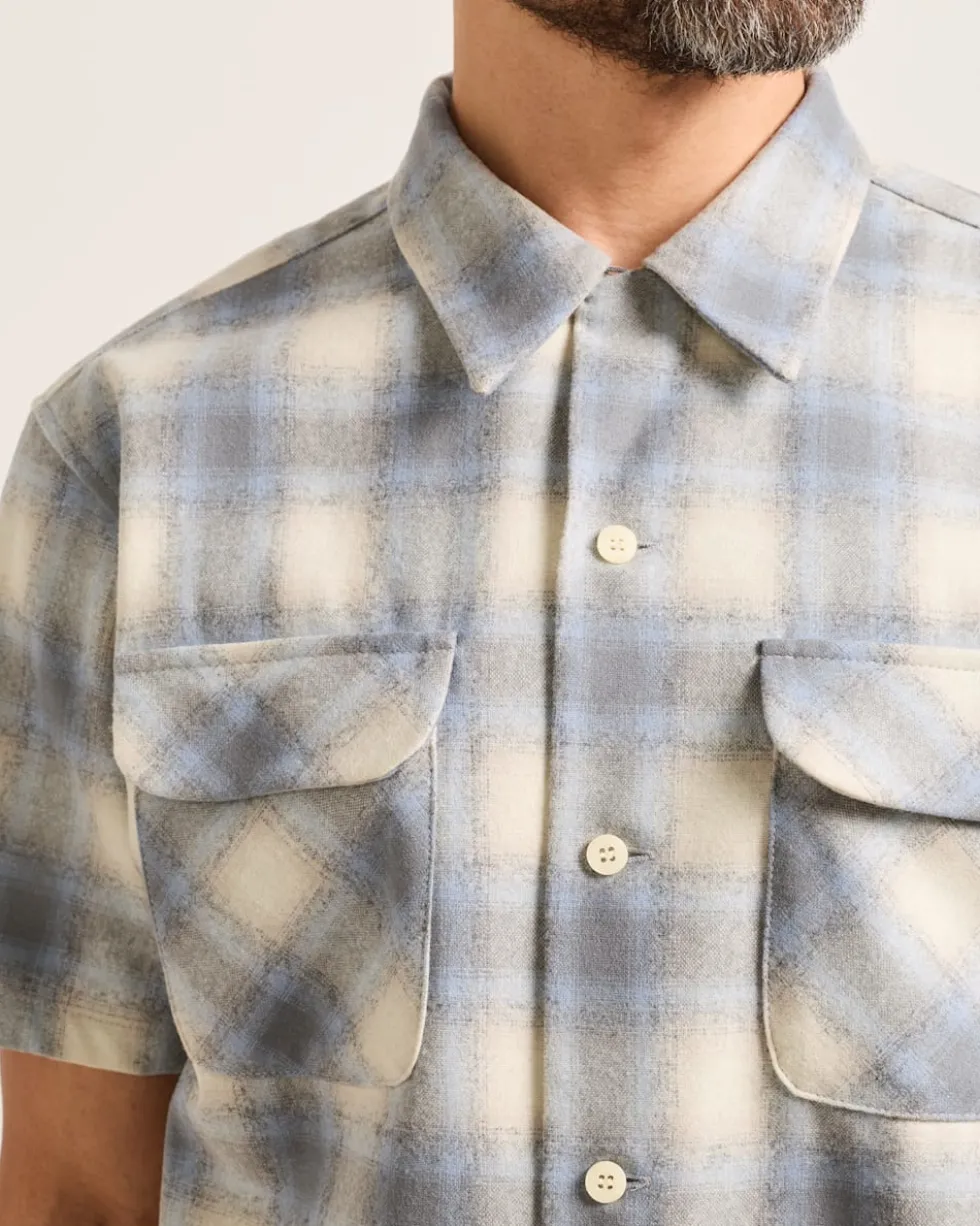 MEN'S SHORT-SLEEVE PLAID BOARD SHIRT