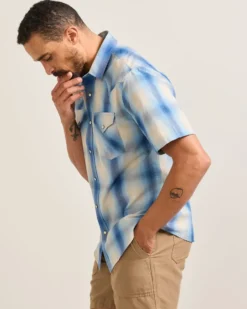 MEN'S SHORT-SLEEVE PLAID FRONTIER SHIRT