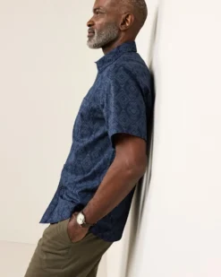 MEN'S SHORT-SLEEVE SHORELINE COTTON SHIRT