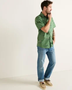 MEN'S SHORT-SLEEVE SHORELINE COTTON SHIRT