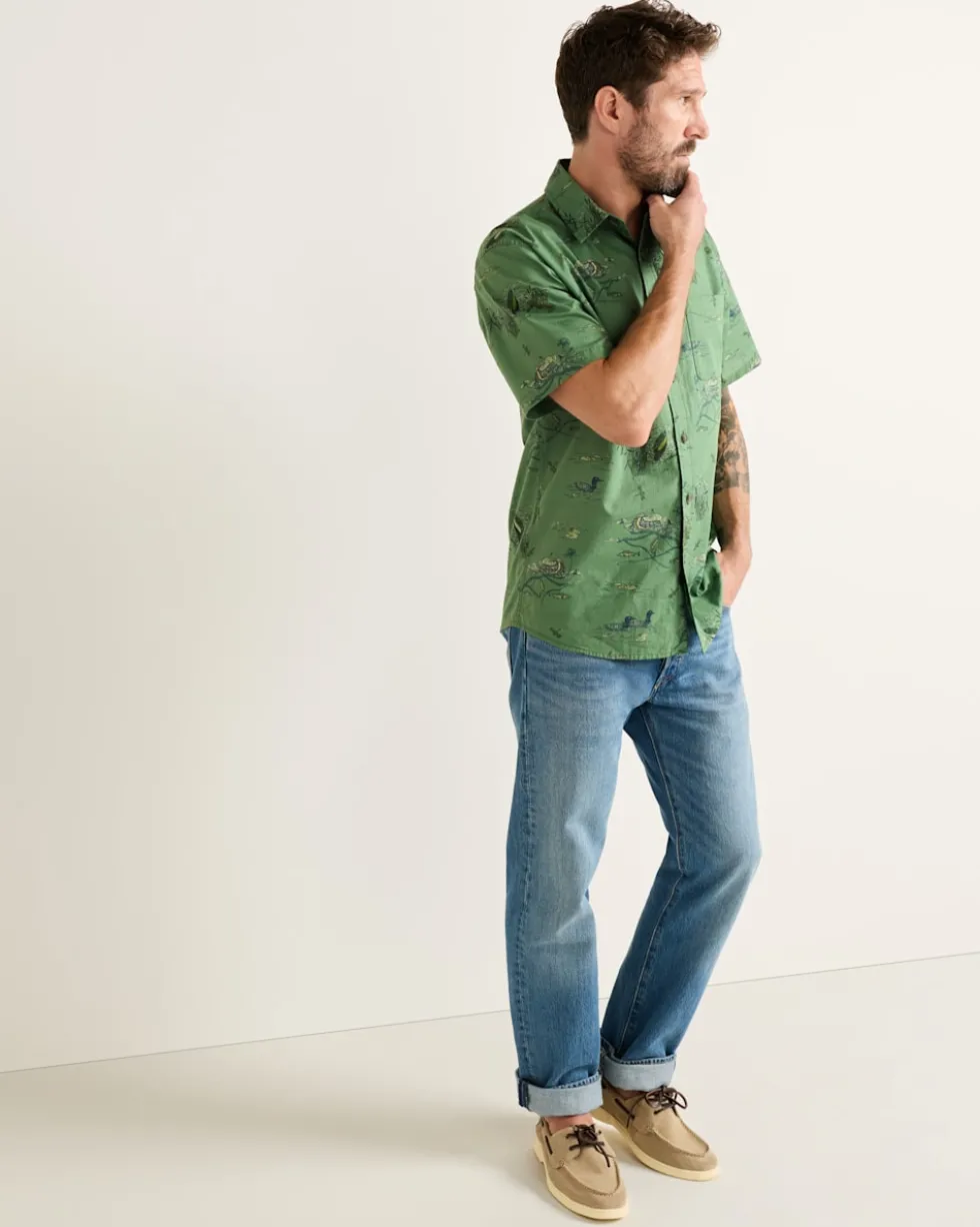 MEN'S SHORT-SLEEVE SHORELINE COTTON SHIRT
