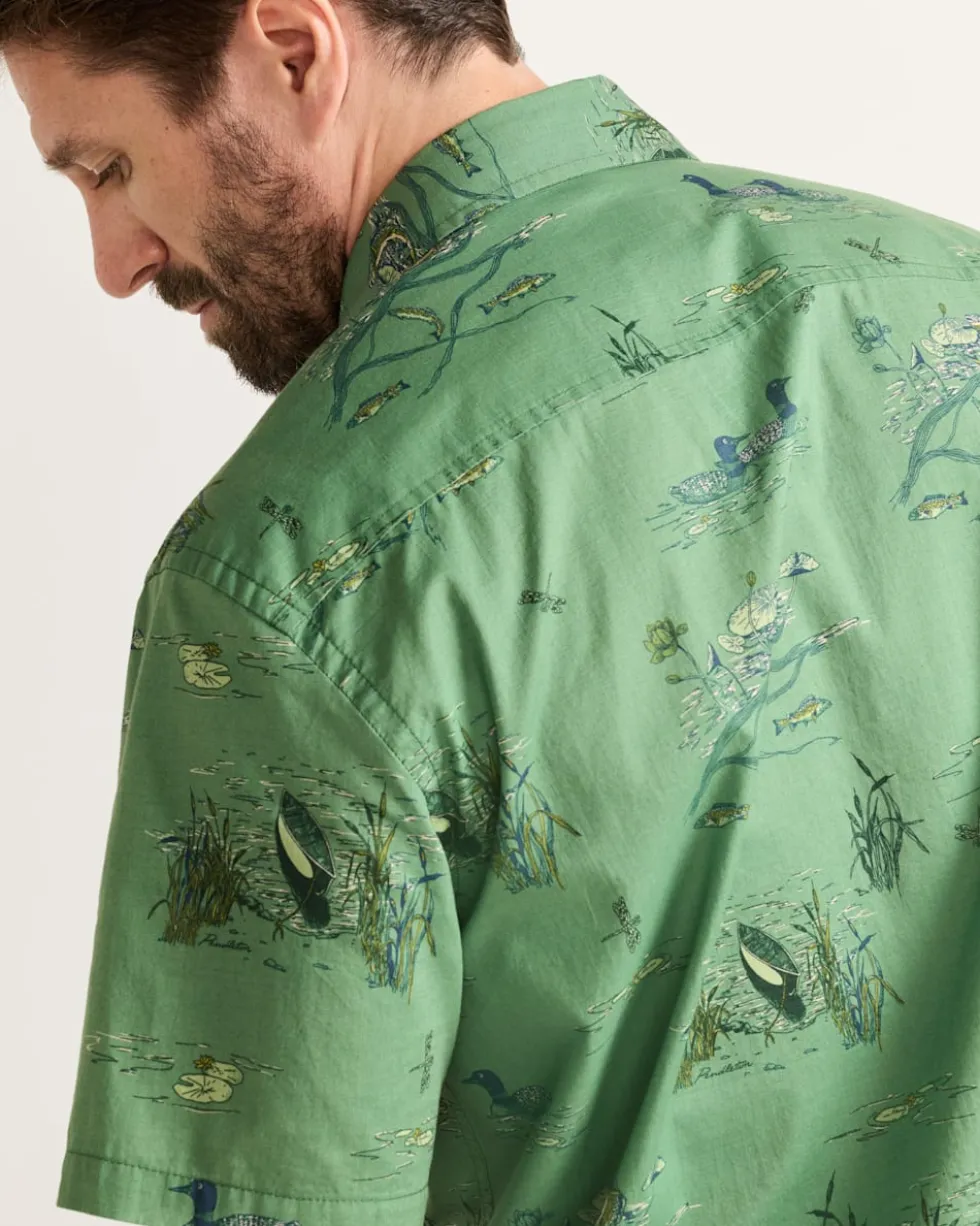 MEN'S SHORT-SLEEVE SHORELINE COTTON SHIRT
