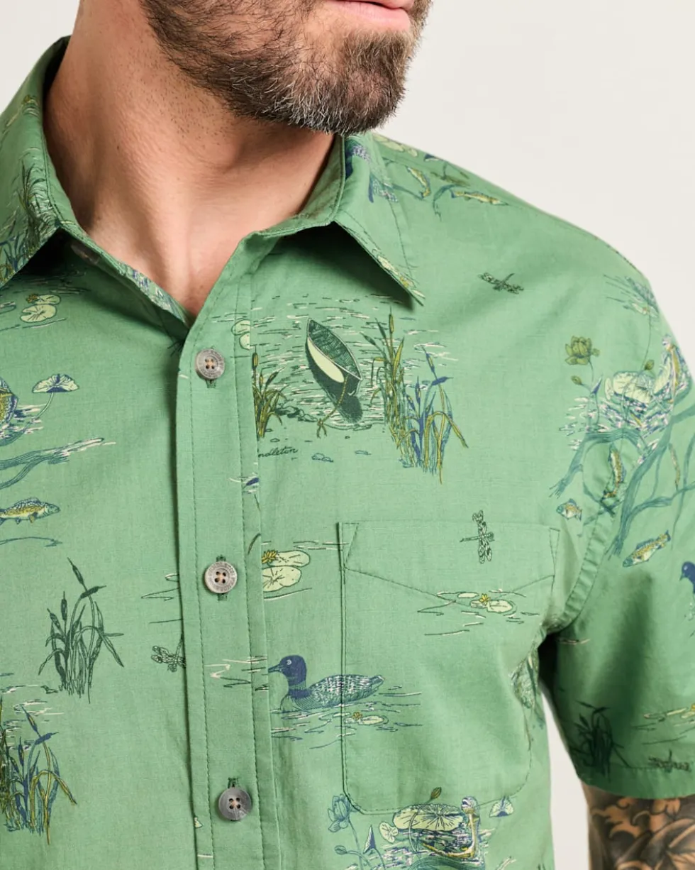 MEN'S SHORT-SLEEVE SHORELINE COTTON SHIRT