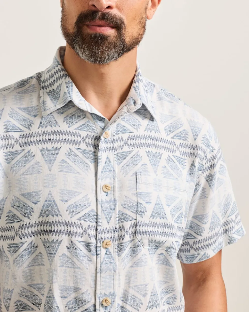 MEN'S SHORT-SLEEVE SHORELINE LINEN SHIRT