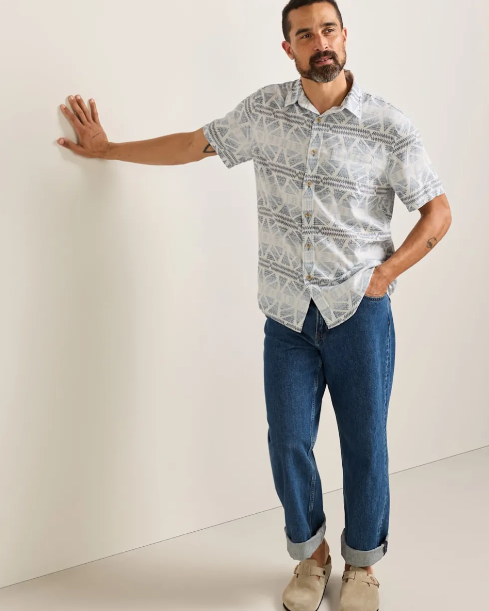 MEN'S SHORT-SLEEVE SHORELINE LINEN SHIRT